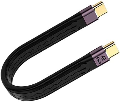 APEXSUN USB C Extension Cable(0.4Ft), Short USB-C Male to Female Flexible Cable Support Thunderbolt 4/3,USB4, PD 100W,8K/4K Video,40Gbps Date Transfer for External SSD, EGPU, Docking,MacBook,Phone in Saudi Arabia