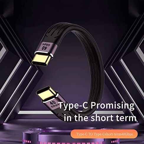 APEXSUN USB C Extension Cable(0.4Ft), Short USB-C Male to Female Flexible Cable Support Thunderbolt 4/3,USB4, PD 100W,8K/4K Video,40Gbps Date Transfer for External SSD, EGPU, Docking,MacBook,Phone in Saudi Arabia
