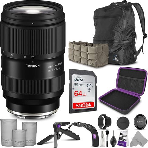 Tamron 28-75mm f/2.8 Di III VXD G2 Lens for Sony E Mount with Altura Photo Advanced Accessory and Travel Bundle in Saudi Arabia