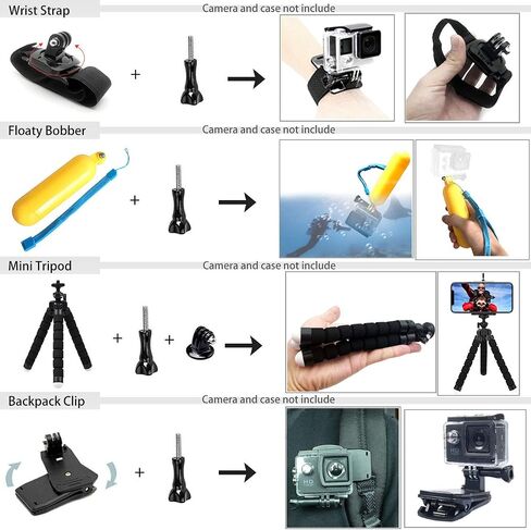 Accessories Kit for Gopro Hero 13 Black Accessory Bundle Waterproof Housing Case Filter Silicone Protector Lens Screen Tempered Glass Head Chest Strap Mount Set for Gopro13 HERO13 in Saudi Arabia