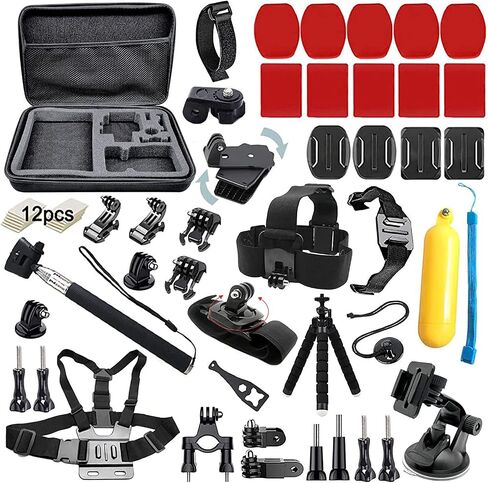 Accessories Kit for Gopro Hero 13 Black Accessory Bundle Waterproof Housing Case Filter Silicone Protector Lens Screen Tempered Glass Head Chest Strap Mount Set for Gopro13 HERO13 in Saudi Arabia