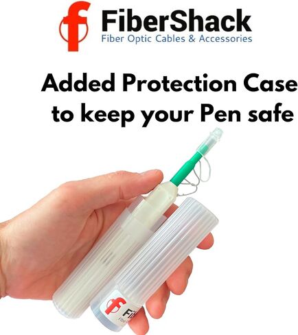 Fibershack - 1.25mm LC Fiber Cleaner Pen. 800+ Single Click Fiber Cleaner. Dual Fiber Optic Connector Cleaner & Endface Fiber Optic Cleaning Pen. Fiber LC Cleaner Comes with an Added Protection Case in Kuwait
