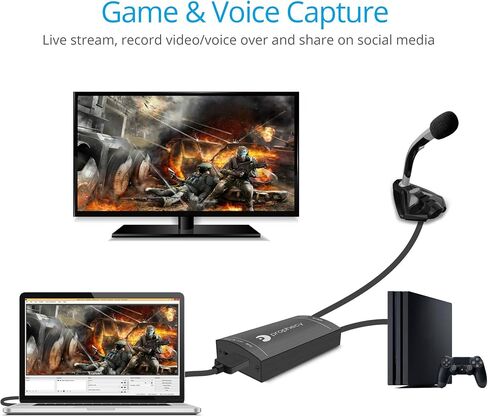 gofanco Prophecy USB 3.0 HDMI Video Capture Card Device | Stream and Share Gameplay, 1080p 60Hz, PS4 Game Consoles, TAA Compliant PRO-CaptureHD in Kuwait