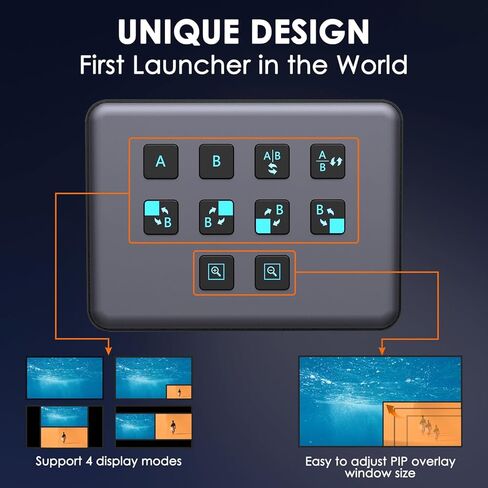 بطاقة التقاط صوت وفيديو HDMI مزدوجة 4K، USB3.0 1080P 60FPS للبث المباشر، بطاقة التقاط مع وصلة كاميرا حلقية الى نوع سي لتسجيل الفيديو والعاب الفيديو، باسثرو لاكس بوكس وبلاي ستيشن 5 وبلاي ستيشن 4 الخ in Kuwait
