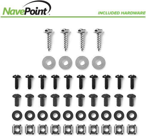NavePoint 6U Server Rack with Swing Gate - 6U Wall Mount Rack for 19 Inch IT Equipment Open Frame Rack – Network Rack Wall Mount for AV & Server Equipment 18" Deep 6U Rack, Black in Saudi Arabia