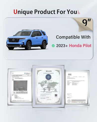 2 Pack Tempered Glass Screen Protector For 2023 2024 2025 CRV & 11th Civic,9 Inch HD Protective Film Compatible With Honda CR-V Accessories in Kuwait