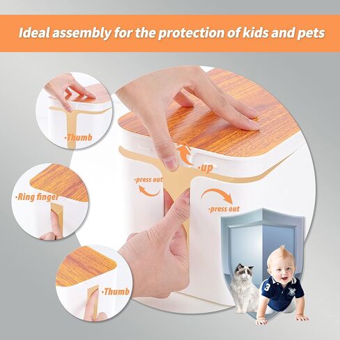 Cable Management Box 3 Pack with 16 Cable Clips Set-Large & Medium & Small Wooden Style Cable Organizer Box to Hide Wires&Power Strips | Cord Organizer Box | Cable Organizer for Home & Office [White] in Kuwait