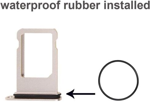Ewparts Replacement Part for iPhone 8 Sim Card Tray (Black) in Kuwait
