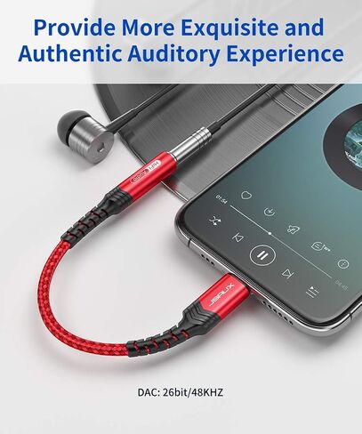 محول JSAUX Lightning إلى 3.5 مم، محول سماعة رأس iPhone [معتمد من Apple MFi] محول iPhone Aux متوافق مع iPhone 14/14 Pro Max/13/13 Pro Max/12/12 Pro Max/11/11 Pro Max/SE/X/XR /XS/8-أسود in Saudi Arabia
