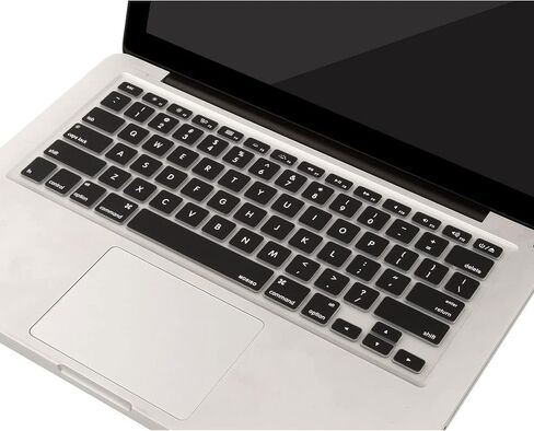 MOSISO Silicone Keyboard Cover Compatible with MacBook Air 13 inch A1466 A1369 2010-2017&Compatible with MacBook Pro 13/15 inch (with/without Retina Display, 2015 or Older Version), Airy Blue in Kuwait