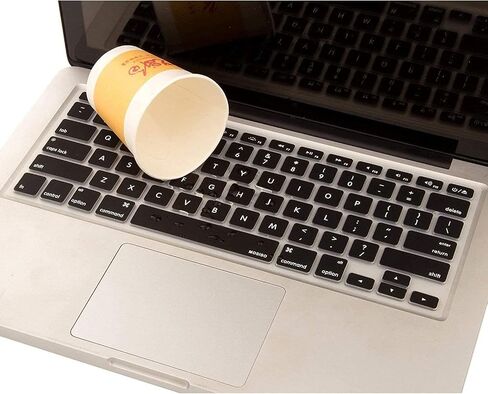 MOSISO Silicone Keyboard Cover Compatible with MacBook Air 13 inch A1466 A1369 2010-2017&Compatible with MacBook Pro 13/15 inch (with/without Retina Display, 2015 or Older Version), Airy Blue in Kuwait