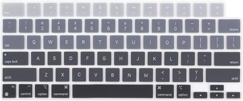 ProElife Keyboard Cover Skin for MacBook Air 13/15 Inch M5 M4, Ombre Pink | US Enter, Ultra Thin (0.26 mm), Silicone Protective Skin, Easy to Apply, Washable & Reusable, Dust-proof, Precision Molded in Kuwait