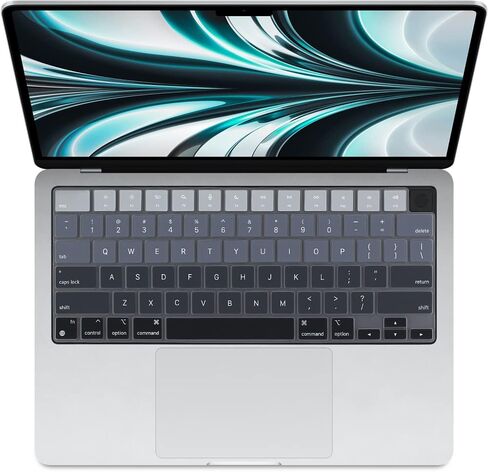 ProElife Keyboard Cover Skin for MacBook Air 13/15 Inch M5 M4, Ombre Pink | US Enter, Ultra Thin (0.26 mm), Silicone Protective Skin, Easy to Apply, Washable & Reusable, Dust-proof, Precision Molded in Kuwait