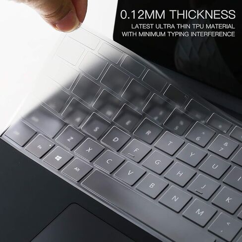 CaseBuy Premium Keyboard Cover for 2026-2024 Microsoft Surface Laptop 8 7(8th 7th Edition) 13.8 & 15 inch, Ultra Thin TPU Keyboard Skin, US Layout in Kuwait