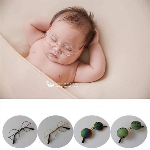 Infant Newborn Photography Glasses Baby Boy Girl Photo Shoot Sunglasses Props in Saudi Arabia