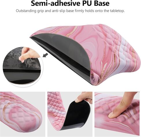 Ergonomic Mouse Pad with Wrist Support and Keyboard Wrist Rest Set | Memory Foam Wrist Cushion, Non-Slip PU Base, Massage Design, Relieves Wrist Pressure for Work, Gaming & Office Use in Kuwait