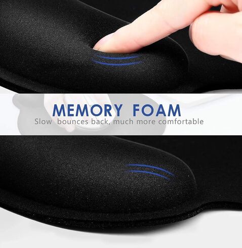 Ergonomic Mouse Pad 3 Pack with Wrist Rest Support, Round Gaming Mousepad with Smooth Surface & Non-Slip Rubber Base for Computer, Laptop, Office, Comfortable Memory Foam for Wrist Cushion in Kuwait
