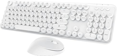 Wireless Keyboard and Mouse Cute Retro Typewriter for PC in Kuwait