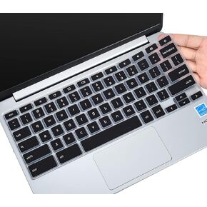 Colorful Keyboard Cover for Dell 11.6 Chromebook 3100 3110 / Chromebook 11 3120 3180 3181 3189 5190 P22T 11.6" / Chromebook 13 3380 13.3" Protective Skin, Dell Chromebook Accessories, Rainbow in Kuwait