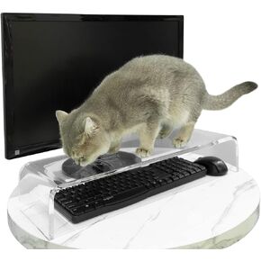 غطاء كيبورد مضاد للقطط، واقي كيبورد شفاف من زجاج شبكي يمنع القطة من لمس الكيبورد بشكل فعال in Kuwait