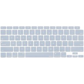 غطاء لوحة المفاتيح MOSISO متوافق مع جهاز MacBook Air 13 بوصة 2022 2021 إصدار 2020 A2337 M1 A2179 شاشة Retina مع لوحة مفاتيح سحرية بإضاءة خلفية تعمل باللمس، جلد سيليكون واقٍ مقاوم للماء، أسود in Kuwait