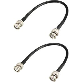 uxcell RG58 Coaxial Cable with BNC Male to BNC Male Connectors 50 Ohm 15 Ft 2pcs in Kuwait