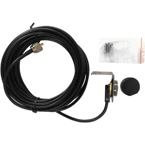 Nagoya RB-50 Premium Magnet Mount for NMO Antennas - Heavy Duty, Universal Compatibility with 18' RG-58A/U Cable & PL-259 Connector - Secure & Durable with Enhanced Signal Performance
