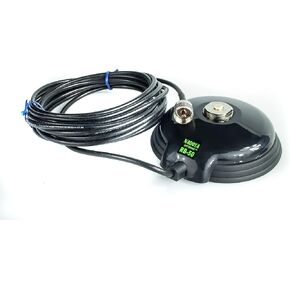 Nagoya RB-700N Premium NMO Lip Mount for Antennas - Multi-Axis Adjustable, No-Drill Installation for Trucks, SUVs, Cars - Includes 20' RG-58A/U Cable & PL-259 Connector, with Protective Rain Cap in Kuwait