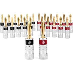 Sewell Direct SW-29751-6 Silverback Banana Plugs(6 pairs/12 pieces)