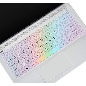 غطاء لوحة المفاتيح لجهاز HP Pavilion X360 14 بوصة وكمبيوتر محمول HP 14 14-dq 14-fq 14-dk 14m-dh 14-cd/ce/cf Series 14-cf0006dx/cf0012dx 14-dk0002dx 14-dq0011dx/dq1037wm/dq1089wm 14-fq0040nr /fq0050nr مظهر لوحة المفاتيح