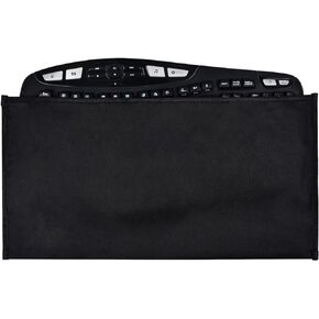Keyboard Anti Dust Bag Sleeve Pouch for 60%-80% Keys Keyboard, Logitech/Redragon/Havit/Keychron/RK ROYAL KLUDGE/MageGee/Apple Magic Universal Wireless/Wire Computer/Gaming Keyboard Case Cover-Black