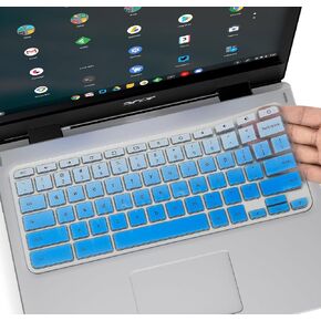 Keyboard Cover for Acer Chromebook Spin 11 311 C733 CP311 511 512/Chromebook 11 CB3-131 CB3-132 CP311 C738T CB5-132T/Chromebook Spin 713 CP713 R13 CB5-312T/Acer Chromebook 14 15 inch,Gradual Blue in Kuwait