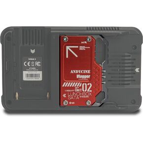 ANDYCINE Lunchbox II Red DIY Metal Case for DIY SSD Compatible for Atomos Ninja V,V+, Ninja Flame, Ninja Inferno, and Shogun Inferno in Kuwait