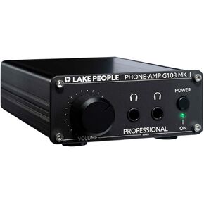 Lake People G103-P MK II XLR-Stereo Headphone Amplifier for Recording and Livesound, Black