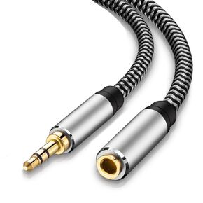 Headphone Extension Cable 10ft - Aux 3.5mm Extension Cable Male to Female, 1/8 Inch TRS Stereo Audio Jack Extender for Car, Speaker, TV, PC (Audio Only, No Mic) in Saudi Arabia