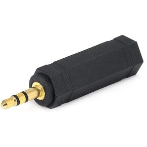 Monoprice 3.5mm Stereo Plug to 6.35mm (1/4 Inch) Stereo Jack Adaptor - Gold Plated in Kuwait