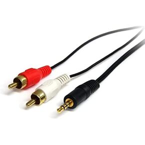 StarTech 10ft Slim 3.5mm Audio Cable, Male to Male, Aux Cable (MU10MMS) in Kuwait