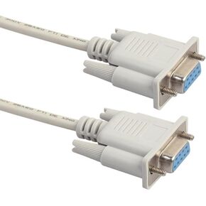 axGear Null Modem Cable Female to Female DB9 RS232 Serial F-F Wire in Saudi Arabia