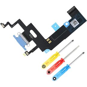 MMOBIEL Dock Connector Compatible with iPhone XR - 6.1 inch - 2018 - Charging Port Flex Cable - Headphone Port/Microphone/Antenna Replacement - Incl. Screwdrivers - Black