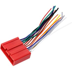 Universal ISO Car Radio Stereo Wiring Harness Adapter 8Pin Connectors in Kuwait