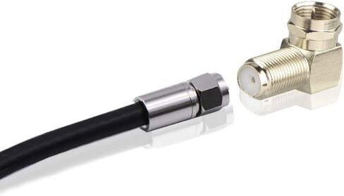 VCE 2-Pack Right Angle F-Type Coaxial RG6 Adapter in Saudi Arabia