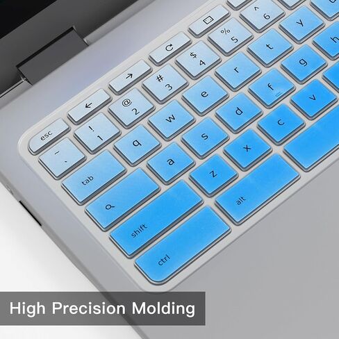 Keyboard Cover for Acer Chromebook Spin 11 311 C733 CP311 511 512/Chromebook 11 CB3-131 CB3-132 CP311 C738T CB5-132T/Chromebook Spin 713 CP713 R13 CB5-312T/Acer Chromebook 14 15 inch,Gradual Blue in Kuwait