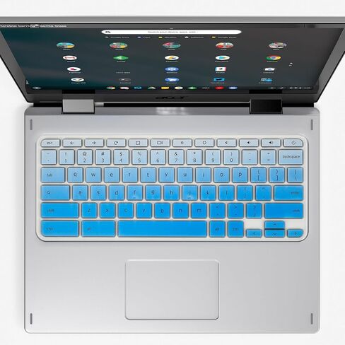 Keyboard Cover for Acer Chromebook Spin 11 311 C733 CP311 511 512/Chromebook 11 CB3-131 CB3-132 CP311 C738T CB5-132T/Chromebook Spin 713 CP713 R13 CB5-312T/Acer Chromebook 14 15 inch,Gradual Blue in Kuwait