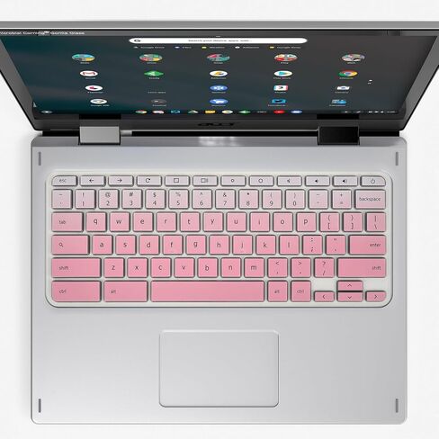 Keyboard Cover for Acer Chromebook Spin 11 311 C733 CP311 511 512/Chromebook 11 CB3-131 CB3-132 CB5-132T/Chromebook Spin CP713 CB5-312T/Acer Chromebook 14 15 inch -Gradual Pink in Kuwait