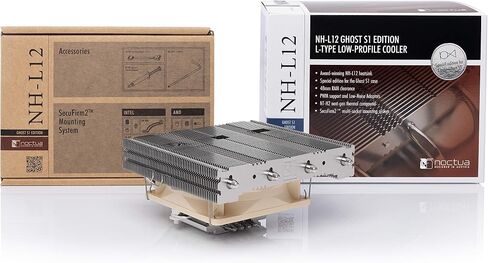 Noctua NH-L12 Ghost S1 Edition, Premium Low Profile CPU Cooler with Quiet 92mm PWM Fan For Desktop (Brown) in Saudi Arabia