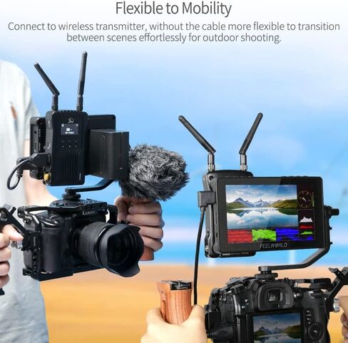 FEELWORLD F5 Pro V4 + بطارية + شاحن + حقيبة حمل 6 بوصة تعمل باللمس كاميرا مراقبة ميدانية مع مجموعة خارجية ثلاثية الأبعاد LUT F970 مثبتة لدعم النقل اللاسلكي للطاقة 4K HDMI ومخرج إدخال 5V Type-c in Saudi Arabia