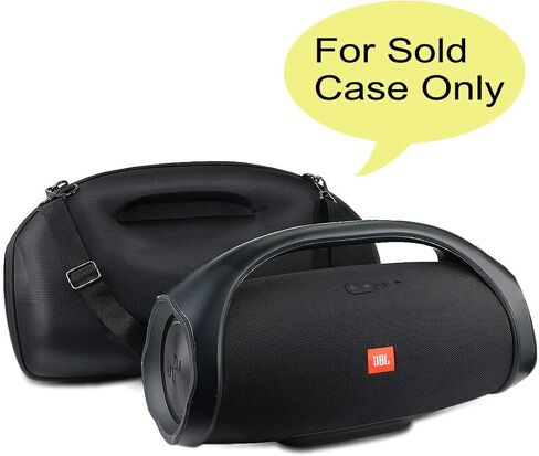 co2CREA Hard Travel Case for Boombox 3 2 Bluetooth Speaker, Black | Portable Travel Design, External Handle And Detachable Shoulder Strap For Carrying And Storage, Accessory Organization in Kuwait