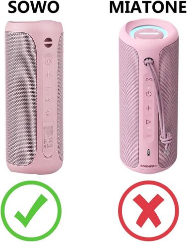 Hermitshell Hard Travel Case for MIATONE Boombox Outdoor Portable Bluetooth Speaker Wireless Speakers Waterproof (Pink) in Kuwait