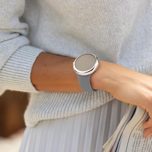 Amzpas 2 Pack for Google Pixel Watch Screen Protector Case, Soft Plated TPU Full Around Protective Cover for Google Pixel Watch Accessories, Rose Pink +Transparent in Kuwait