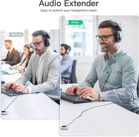 Headphone Extension Cable 10ft - Aux 3.5mm Extension Cable Male to Female, 1/8 Inch TRS Stereo Audio Jack Extender for Car, Speaker, TV, PC (Audio Only, No Mic) in Kuwait